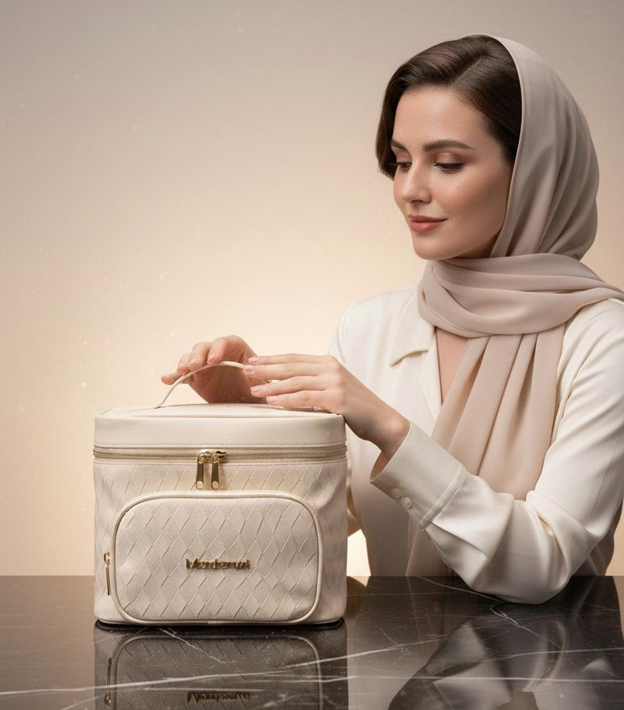 شنطة التجميل والسفر الفاخرة من مضاوي